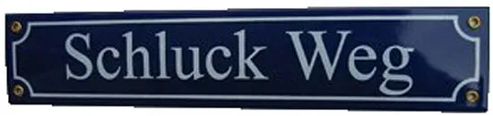 Mini-Straßenschild mit verschiedenen Texten (Ausführung: Chat room)