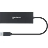 Manhattan USB3.2 Gen1 USB-A auf Dual-Monitor Multi-Adapter (152846) - Schwarz