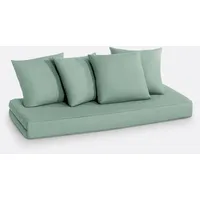 SO"HOME Matratze Und Kissen Für Schlafsofa Giada' grautürkis 80 x 190 cm