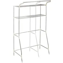 Relaxdays Waschmaschinenregal 179 x 64,5-100 x 50 cm Silber
