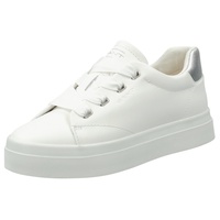GANT FOOTWEAR Damen AVONA Sneaker, White/Silver, 38 EU - 38 EU