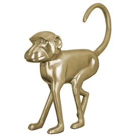 Gilde Tierfigur »Skulptur Monkey«, goldfarben
