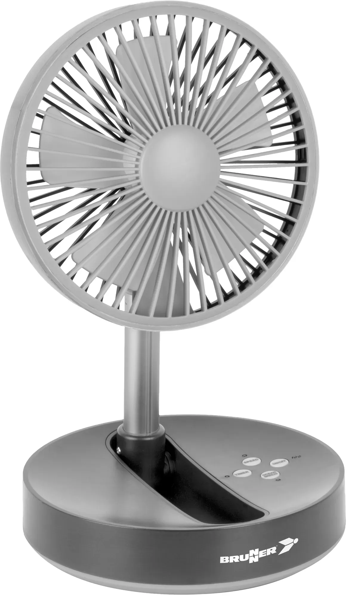 Brunner HurriFAN RG Teleskop Ventilator Akku wiederaufladbar mit LED 3,7V