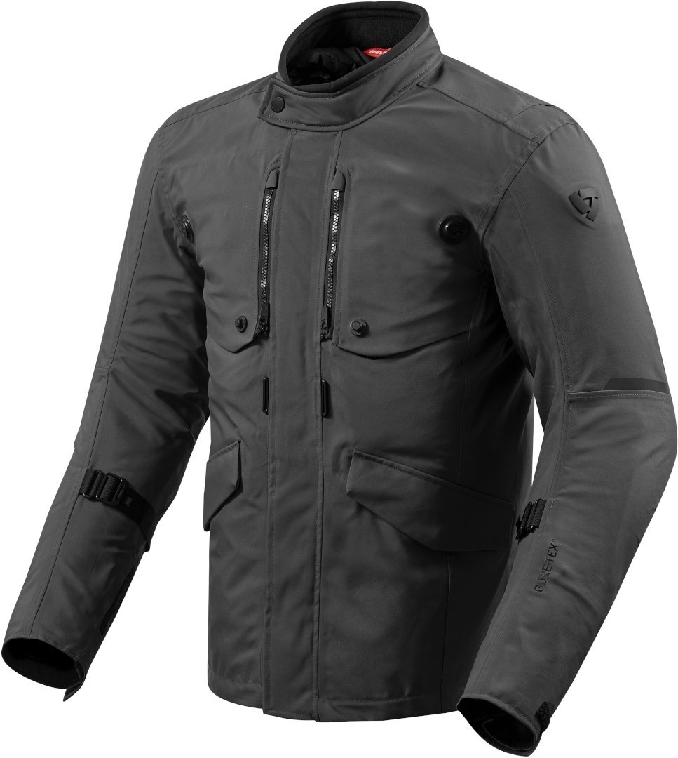 Revit Trench Gore-Tex Motorrad Textiljacke, schwarz, Größe M für Männer