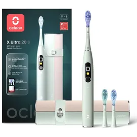 oclean X Ultra 20 S Green + Aufsteckbürsten 3 St. + Reiseetui