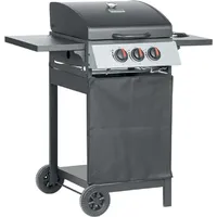 Chefgastro RIBEYE Gasgrill mit 2 Hauptbrennern plus Seitenkocher |