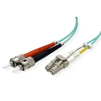 Roline LWL-Kabel 50/125μm OM3, LC/ST, türkis 3 m