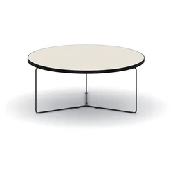 Couchtisch rund TENDER, Höhe 275 mm, Platte Durchmesser 90 cm, Erdfarben