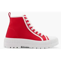 Hoher Sneaker - Damen - rot
