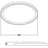Brumberg SUNNY MIDI, LED-Deckenlampe RC (CCT weiß