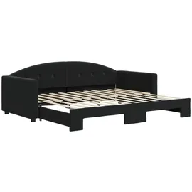 vidaXL Tagesbett 90 x 200 cm Schwarz