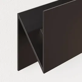 LUCANDE Außenwandleuchte Aluminium 10,9 cm x 27 cm x 15,4 cm spritzwassergeschützt schwarz