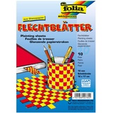 Folia 760 - Flechtblätter 12x17cm 10Paar bunt sortiert