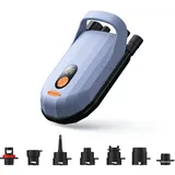 AIRBANK Elektrische Luftpumpe SUP Pumpe WHALE SHARK Pro mit 7800 mAh Akku, Aufpumpen und Entleeren 20 PSI, Wiederaufladbare Luftpumpe mit für Kajaks, Schlauchboote, Zelte, Drachenflügel (light purple)