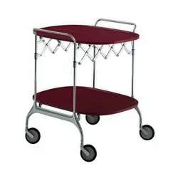 Kartell Gastone Servierwagen mit Rollen 68x62x70 cm - Silber