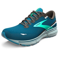 Brooks Ghost 15 Sneaker, Moroccan Blue Black Spring Bud, 42.5 EU