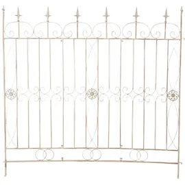 CLP Gartenzaun 124 x 116 cm Antik-Creme