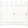 CLP Gartenzaun 124 x 116 cm Antik-Creme