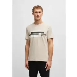 BOSS für Herren. 50538923 Glamping T-Shirt beige (L), Lässig, Baumwolle, Kurzarm