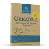 Testa Omega-3 Algenöl - 250mg DHA - Pflanzlichen Omega-3 - Reines und Veganes - viel gesünder als Fischöl - 60 Kapseln (1 Verpackung)