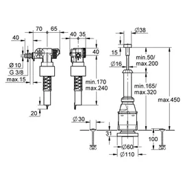 Grohe Servo-Set Austauschgarnitur Ablaufventil