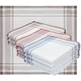 Betz 12 Stück Herren Stoff Taschentücher Set MARTIN Dessin 06 Größe 40 x 40 cm 100% Baumwolle - 12 Stück
