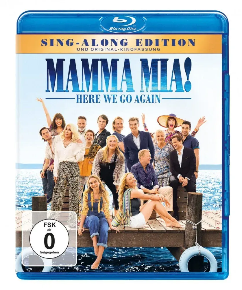 Blu-ray Mamma Mia! Here We Go Again | Comedy Musical Film | USA 2018 | FSK: 0 | Starring Meryl Streep, Lily James | Directed by Ol Parker