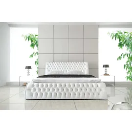 JV Möbel Chesterfield 180 x 200 cm Weiß