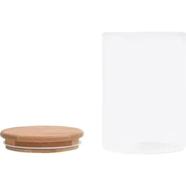 vidaXL Vorratsglas mit Bambusdeckel 800 ml 4 St.