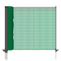 VOSS.farming 20m Premium Universal Begrenzungszaun, Campingzaun, Hundezaun, Teichschutz, 80cm, 12 Pfähle