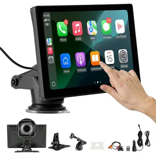 Vevor Autoradio CarPlay Touchscreen 228,6mm Apple Android Front-/Rückkamera