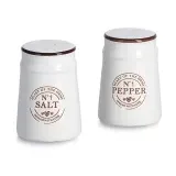 Zeller Salz-/Pfefferstreuer-Set, - weiß - BHT 6x8.80x5 cm