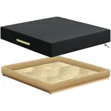 Sandkasten Abdeckung Wasserdicht, 150x150 Sandkastenhaube Abdeckplane, Quadrat Sandkastenplane mit Griff Kordelzug Sandkastenabdeckung Schutzhülle für Sandkasten Pool Terrase Garten