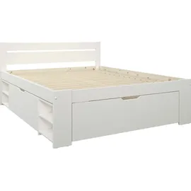 otto home Massivholzbett HANNES 186 x 200 cm Kiefer massiv weiß
