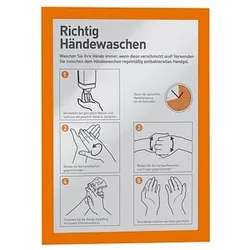 DURABLE Magnetrahmen DURAFRAME® MAGNETIC A4 orange A4, 5 St.