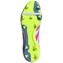 adidas Predator League FG/MG Herren Cloud White/Lucid Pink/Lucid Lemon 46
