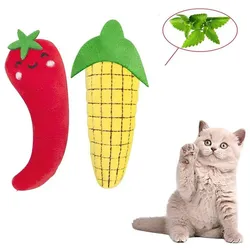 Lubgitsr Tier-Beschäftigungsspielzeug Katzenminze Spielzeug 2 Stück, Katzenspielzeug zum Kratzen, Spielen, Plüsch + Katzenminze