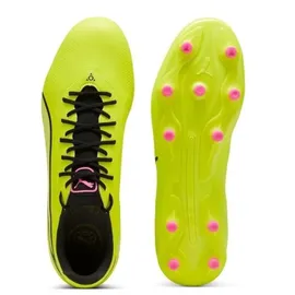 Puma King Pro FG/AG Herren Electric Lime-Puma Black-Poison Pink 43
