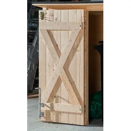 Weka Mehrzweckbox, Fahrrad- und Mülltonnenbox, natur, 219 x 100 x 151 cm