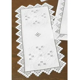 Permin Hardanger Tischläufer Stickpackung Hardanger Zählmuster, Multifarbig