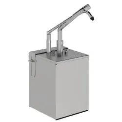 Gastro Inox GN Dosierspender, 1/4 Behälter und Hebelbedienung 503.183 , Maße (B x H x T): 175 x 390 x 280 mm, 5 Liter