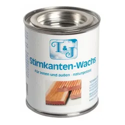 Stirnkantenwachs – farbloser Schutz für Stirnkanten, verhindert Rissbildung, ideal für Terrassendielen, Zäune & Holzbauteile im Außenbereich, 100 ml