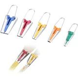 HERCHR 5 Stück Schrägbandformer Schrägband Werkzeug Set Für Aufbügelbares Schrägband Breiten 6mm 9mm 12mm 18mm 25mm, Stoff Schrägband Maker Werkzeug, Schrägband Werkzeug Set
