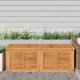 Rantry Gartenbox mit Beutel Gartenkiste Kissenbox Garten Aufbewahrungsbox Gartentruhe Gartenbox Kissentruhe Gartentruhe Truhe Möbel Holztruhe 150x50x53 cm Massivholz Teak