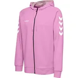 Unisex Hmlgo Kids Cotton Zip Hoodie ORCHID 176