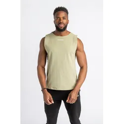 Core Scoop ärmellose T-Shirt - Fitness - Herren - Sage Grün XS