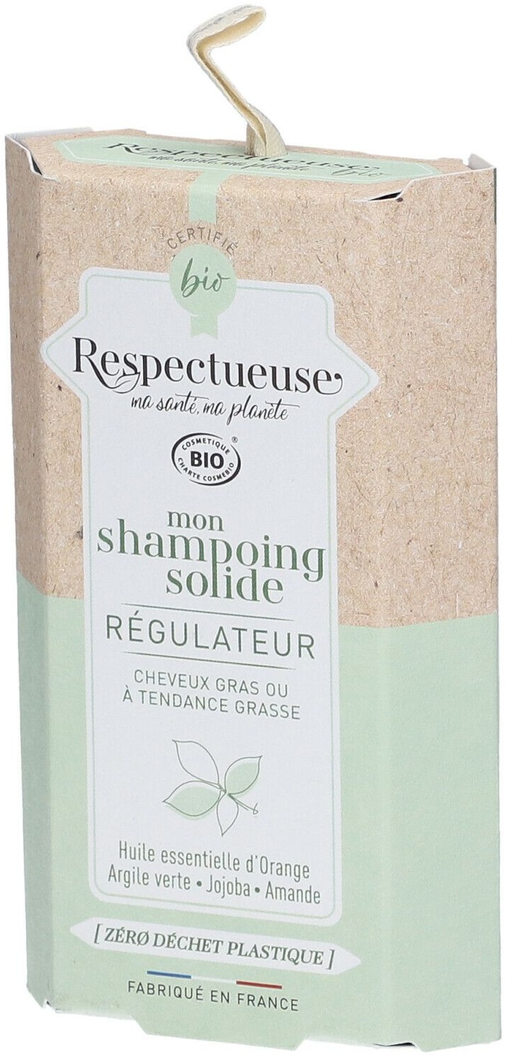 Respectueuse Mon Shampoing Solide RÉGULATEUR Bio 75 g shampooing