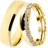 DOOSTI Trauring "Schmuck Geschenk Silber 925 Trauring Ehering Partnerring LIEBE" Gr. 52, gold (gelbgoldfarben), Fingerringe, Damen, 52,mit Zirkonia, Silber 925 (Sterlingsilber), 5mm, Trauring, wahlweise mit oder ohne Zirkonia