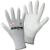 Worky Safety Line Leipold Doehle ESD Nylon/Carbon-PU Nylon Arbeitshandschuh Größe (Handschuhe): 9, L EN 388:201