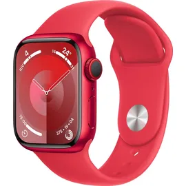 Apple Watch Series 9 GPS + Cellular 41 mm Aluminiumgehäuse (product)red, Sportarmband (product)red M/L